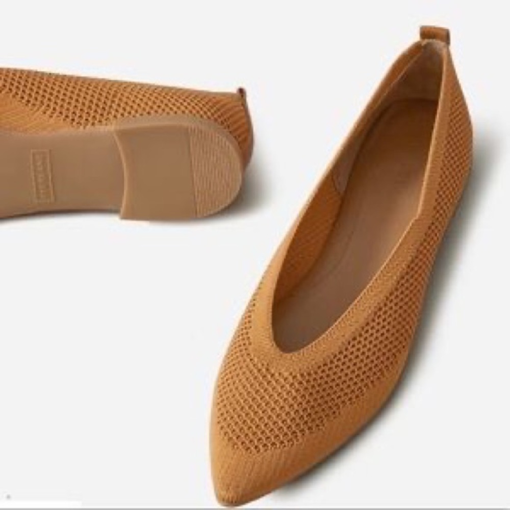 Everlane The 40 Hour Flat in Reknit - Toffee